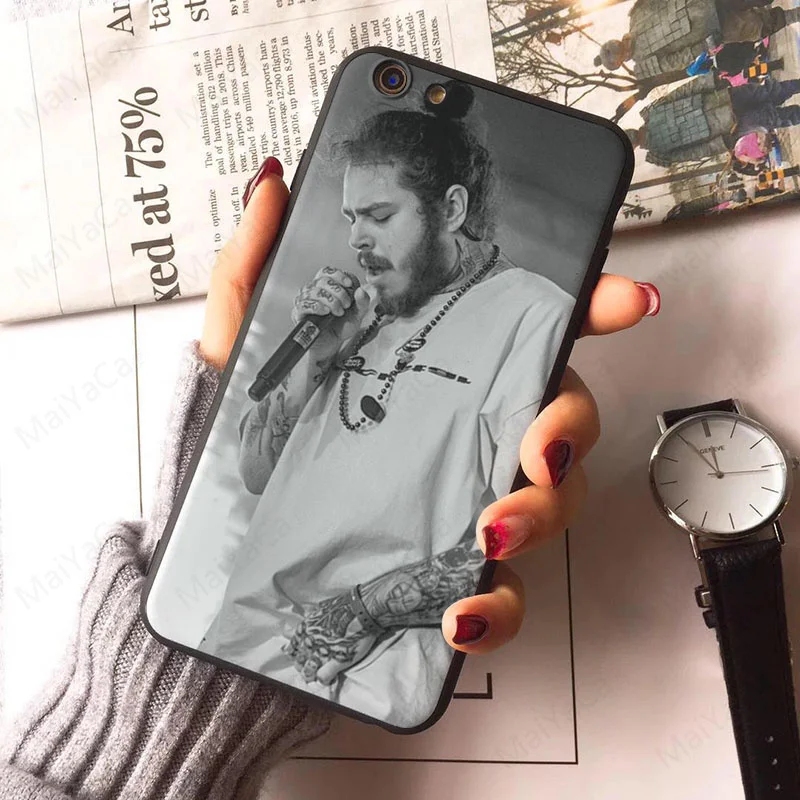Laumans для iPhone 6plus coque Post Malone уникальный Дизайн высокое качество чехол телефона Apple X 8