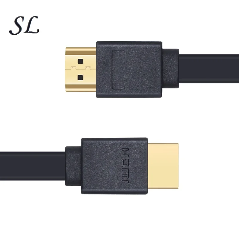 Sl плоский HDMI кабель 2 0 1 5 м Высокоскоростная поддержка 3D и 4K разрешение Ethernet 1080P