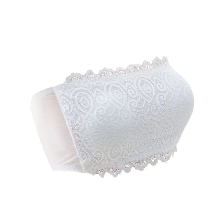 Женский сексуальный кружевной Повседневный Топ без бретелек бесшовные