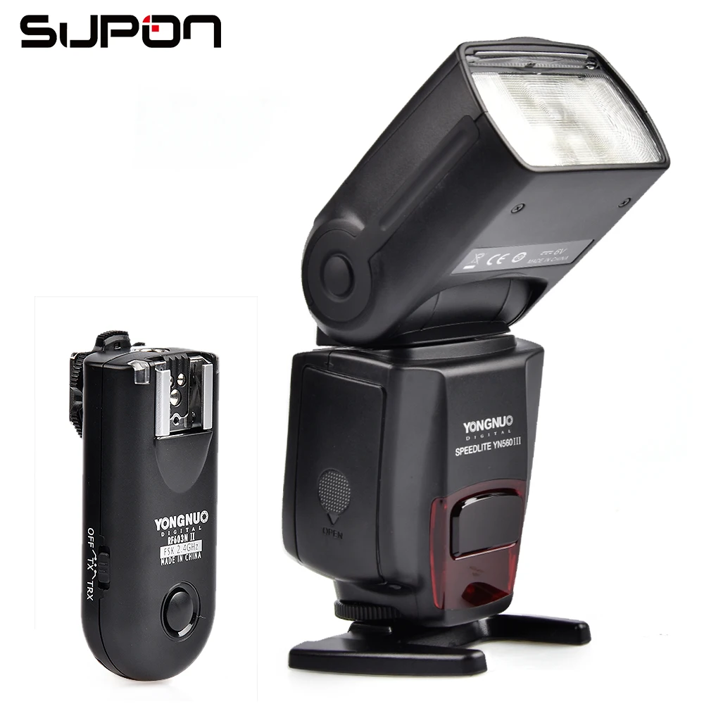 Вспышка Yongnuo Speedlite YN560III + RF603II одиночный триггер приемопередатчика для камеры Nikon
