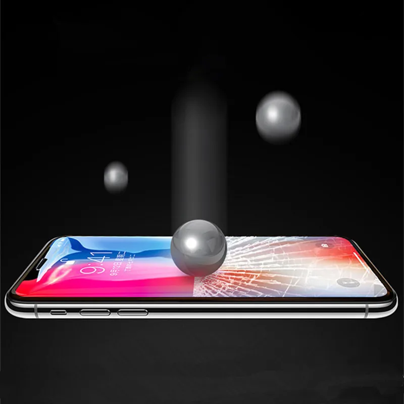 2 шт. 9D Защитное стекло для iPhone XS MAX экрана 8 7 6 plus X XR закаленное Полное покрытие