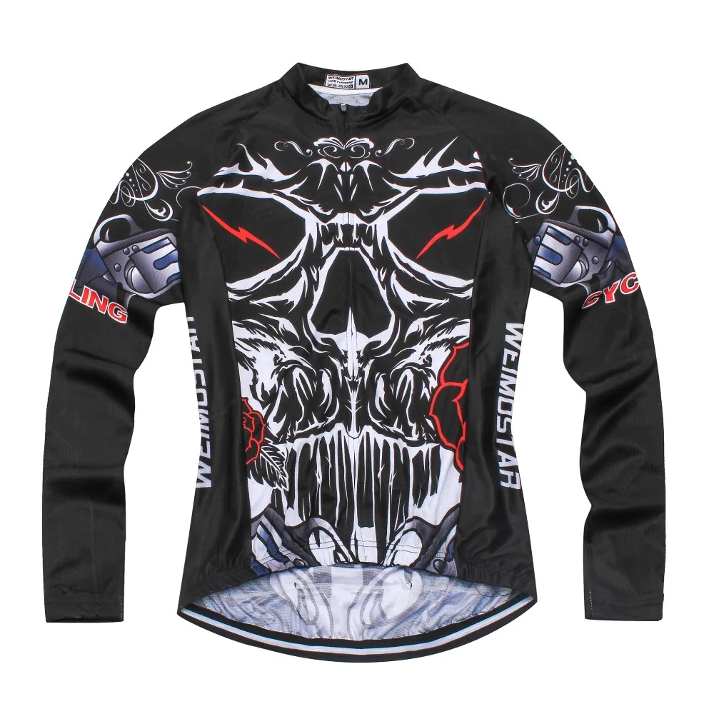 Мужская велосипедная футболка с длинным рукавом Черная|ropa ciclismo|bike menbicycle jersey |