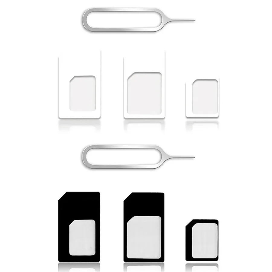 Olaudem SIM карты адаптер для iphone Xiaomi 4 в 1 адаптеры sim карт Nano Micro Стандартный