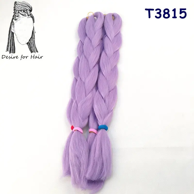 T1b/118# Desire для волос 1 упаковка 24 дюймов 100 грамм ombre Цвет термостойкие синтетический Джамбо плетение волос для коробки косы решений - Цвет: T1b/118#
