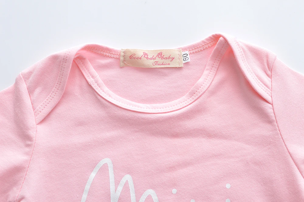 Комплект одежды из 3 предметов для новорожденных и маленьких девочек боди с