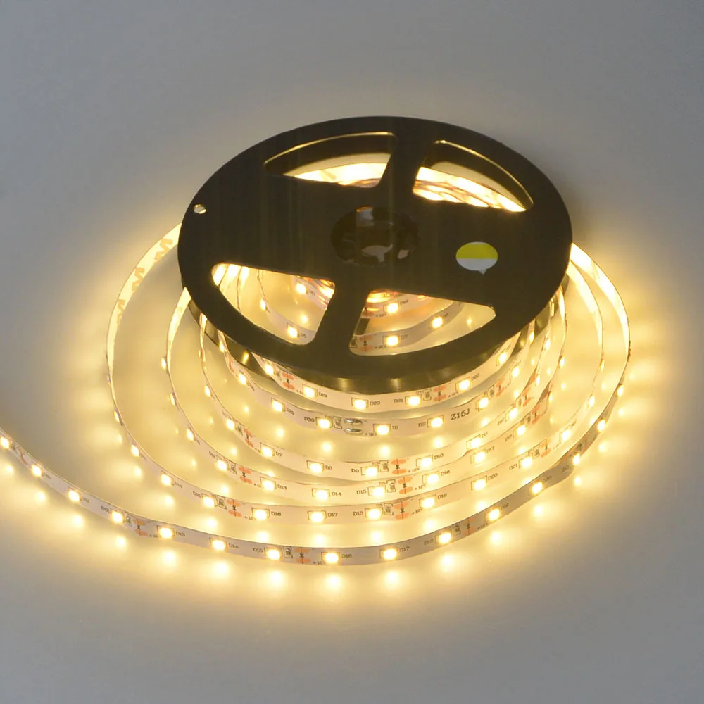 DC12V Indoor декор лента 1 рулон 5 м или 2 рулона 10 2835 3528 SMD более ярче чем 5050 5630