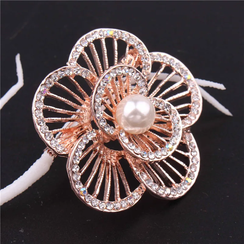 Женская Брошь с жемчугом TODOX стразы булавки высокого качества прозрачными белыми