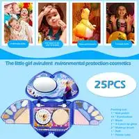 25pcs Дисней замороженная Эльза Анна макияж набор девочек ролевые игры игрушки Практика Макияж игрушка Моделирование игрушечный туалетный столик для Kds подарок на день рождения - Цвет: 25pcs