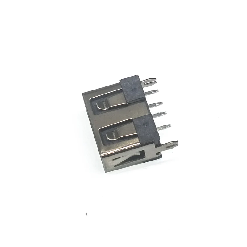 10 шт./лот USB 2 0 Тип A гнездо 4 контакта фута 180 короткий корпус плоская боковая