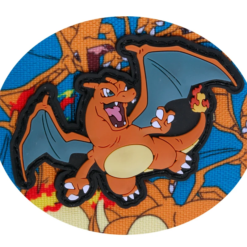 Pokemon Rubber Charizard сублимированный холщовый кошелек женский кошелек DFT-2035