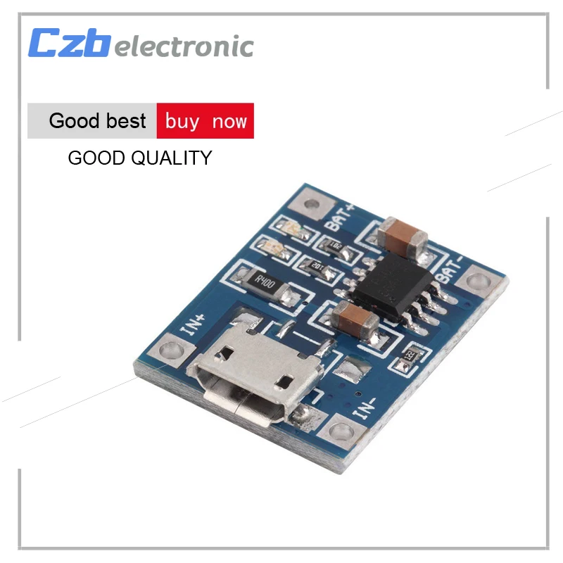ICSA005A MICRO USB Интерфейс TP4056 1A модуль зарядки аккумулятора Батарея Зарядное