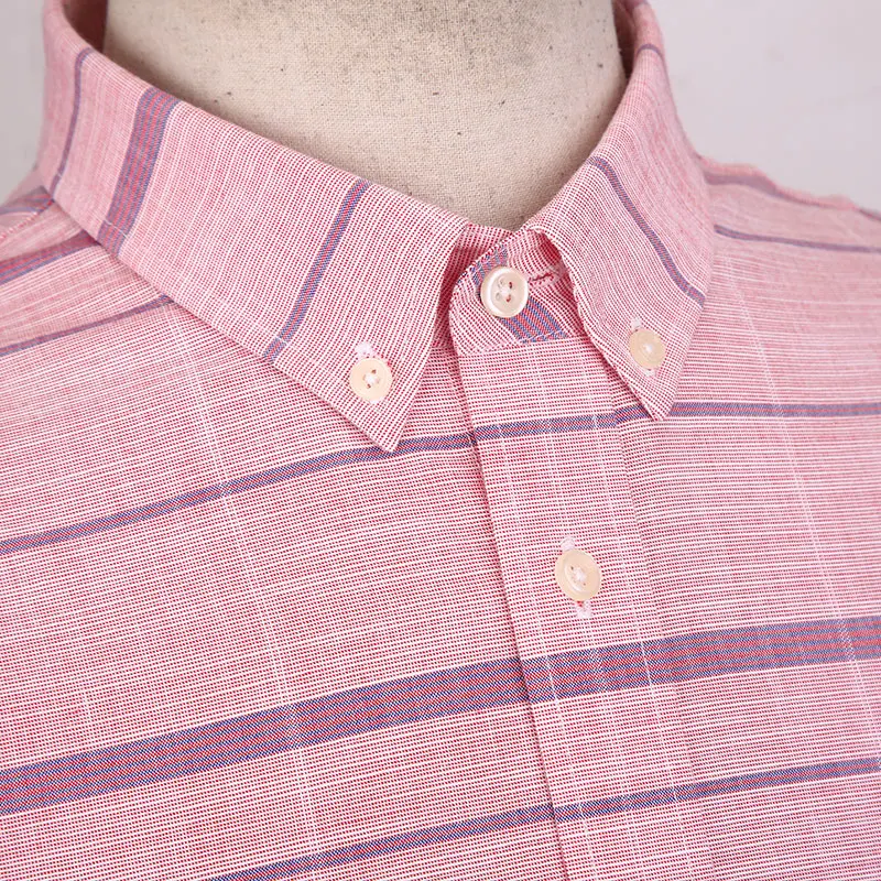 2019 Летняя мужская рубашка с коротким рукавом 100% хлопок обычная посадка не