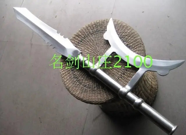 S2523 THREE KINGDOMS GENERAL LU BU Однорычажный топор копье FLAYER POLE ARM 79&quot|arm|arm 7 |