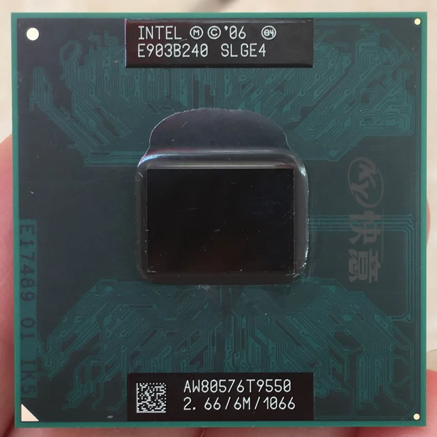 

Процессор Intel Core 2 Duo T9550, ЦПУ для ноутбука, PGA 478, 100% исправно работающий ЦПУ
