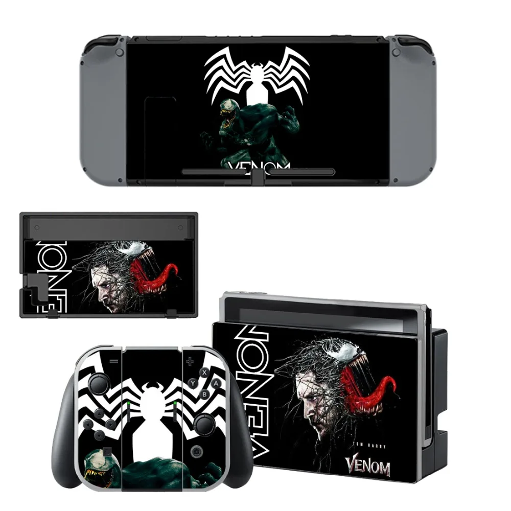 Виниловая наклейка мстители Человек паук Защитная пленка для Nintendo Switch консоль NS +