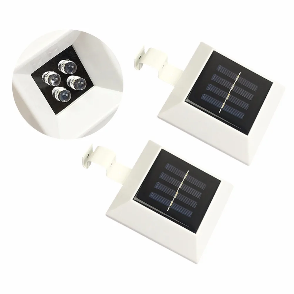 12 pcsWaterproof 2 Вт солнечного сада яркий 4Led Газон Свет человеческого тела Сенсор лампы