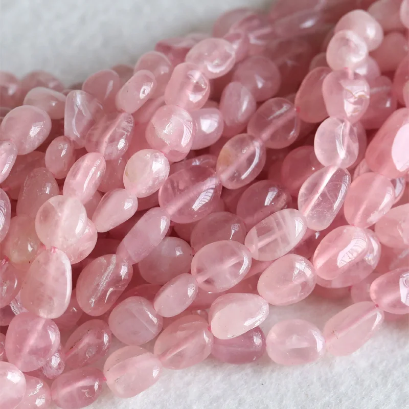 Высококачественные Мадагаскарские розовые кварцевые кристаллы Nugget свободные