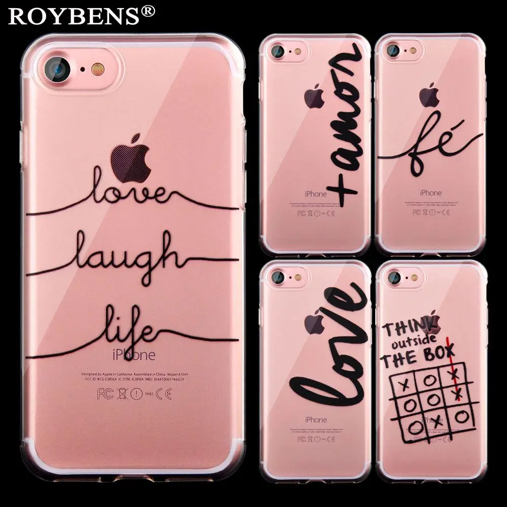 Roybens Мягкий ТПУ прозрачный для iPhone 6 S 5 7 Plus чехол Бразилия португальский гель