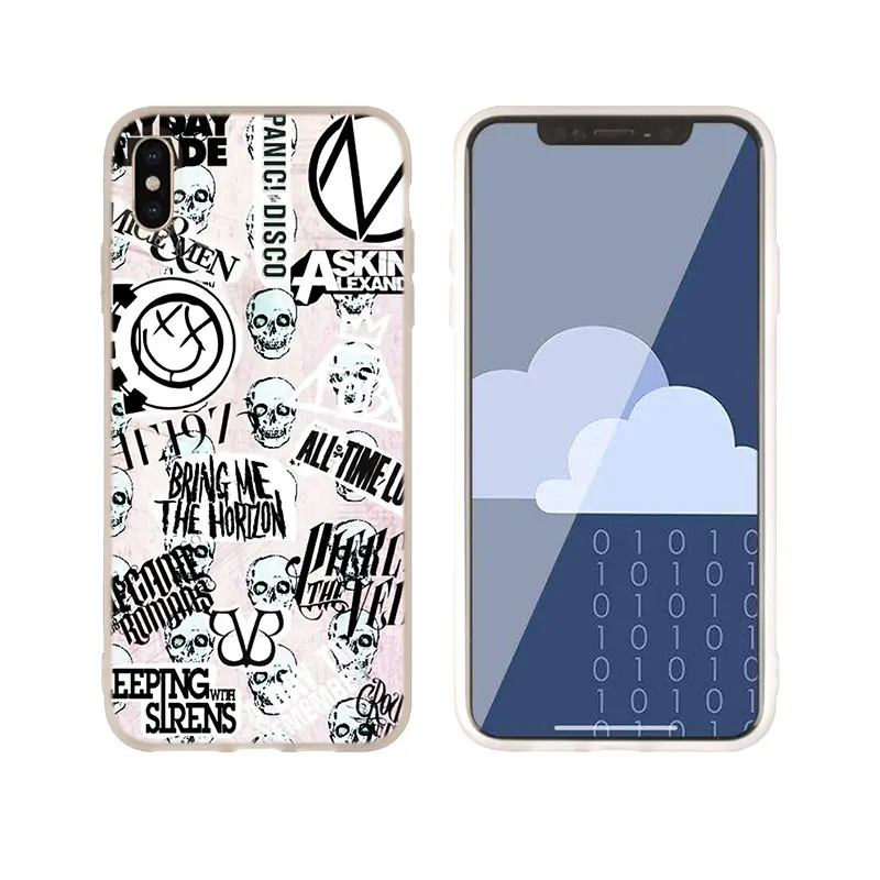 Чехол в стиле панк-рок для iphone XS 11 Pro Max XR X 10, чехол для телефона s для iphone 7 8 plus 6s 5 4S - Цвет: picture 07