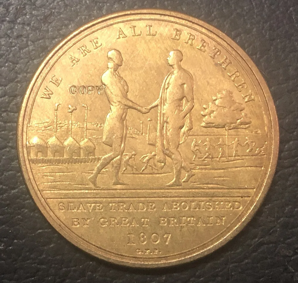 1807 медная монета Sierra Leone 1 Penny Token Coinage|Безвалютные монеты| |