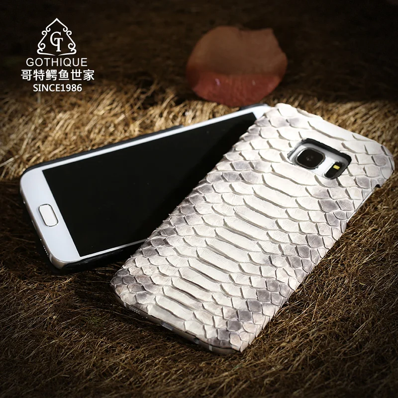 Новинка для Samsung GALAXY S6 Edge G9250 известный бренд Роскошный натуральный питон змеиная