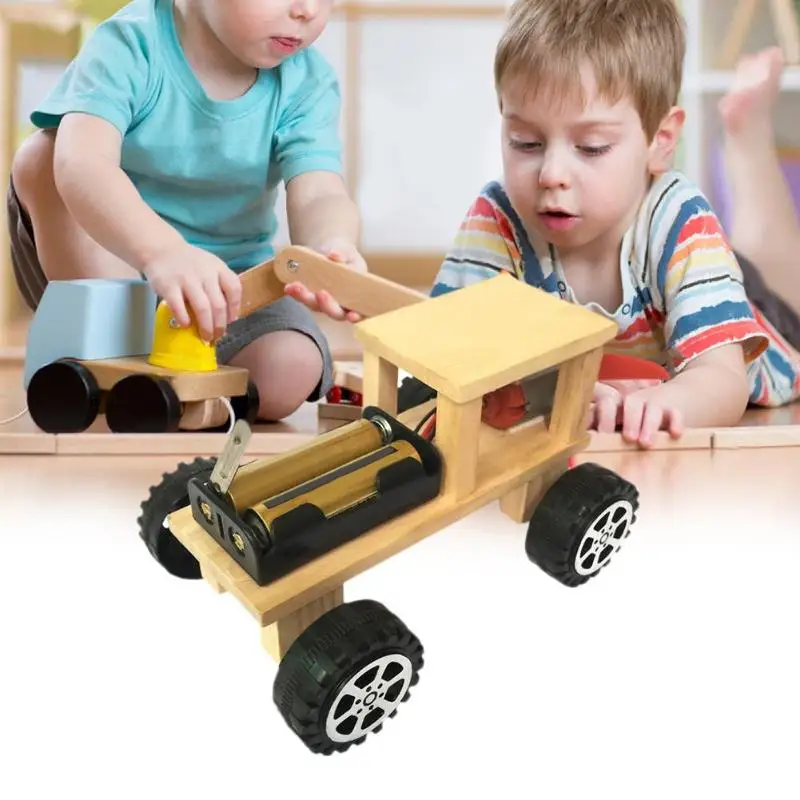DIY Electric Wind Car Assembled Puzzles Science Experiment Kits Educational Mini Model Early Learning Toy for Children Kids | Игрушки и