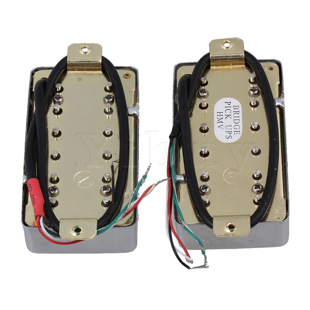 Yibuy набор пикапов Humbucker N/B для электрогитары 69x38x18 мм|pickup set|for electric guitarhumbucker pickup set |