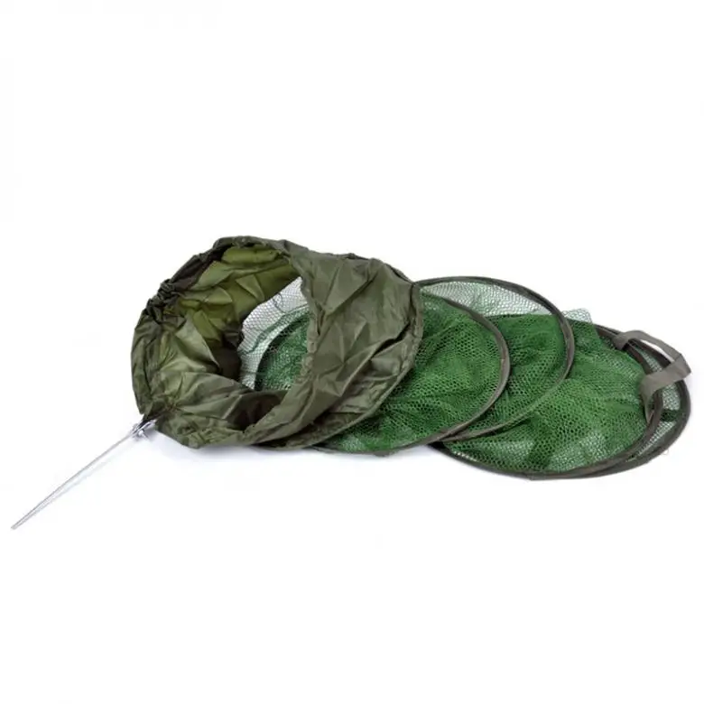 4mm Green Pores Folding Shrimp Cage Fishing Net Tackle | Спорт и развлечения