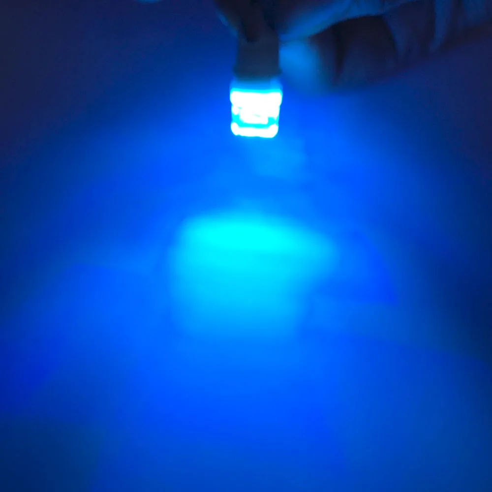 100 шт. T10 яркий 3D объектив 3 smd 2835 Светодиодный просвет светильник автомобильный Боковой габаритный фонарь для чтения карты двери купольная лампа внутреннего освещения 12V