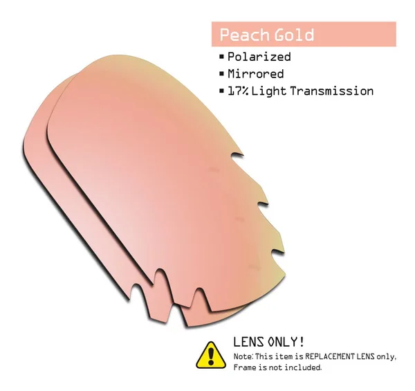 Peach Gold SmartVLT поляризованные Сменные линзы для солнцезащитных очков с вентилируемым отверстием от Oakley jawbone-несколько вариантов - Цвет линз: Peach Gold