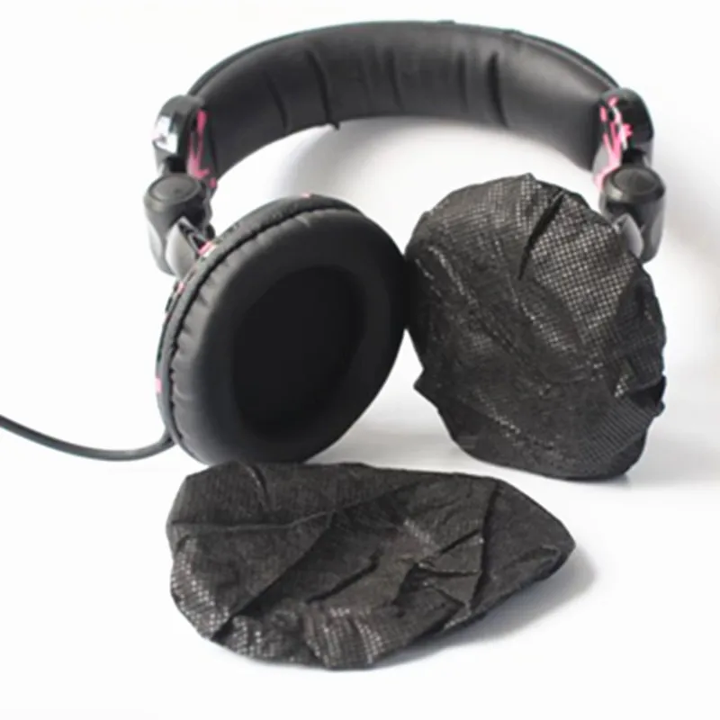 100 шт. одноразовые нетканые чехлы для наушников 12 13 см|headset cushion|headphone coversanitary headphone