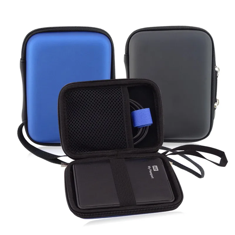 

Portable Hand Carry Case Pouch for Power Bank Hard Disk Drive Cable, U disk, Digital Accessories Organizer Protector Storage Bag