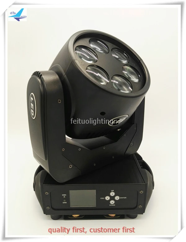 Бесплатная доставка Flycase Super Beam 6x25 Вт Led Moving Head Light Lyre Wash DMX Lumiere DJ Disco Stage Light|Эффект