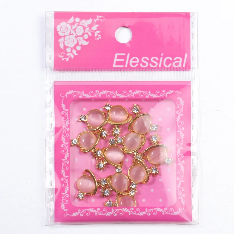 ELESSICAL 10 шт. Прозрачный Кристалл Rhinestone сплава ногтей Подвески Смола Книги по