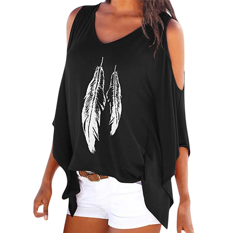 Женские футболки с открытыми плечами осенние модные топы 2018 женские новые