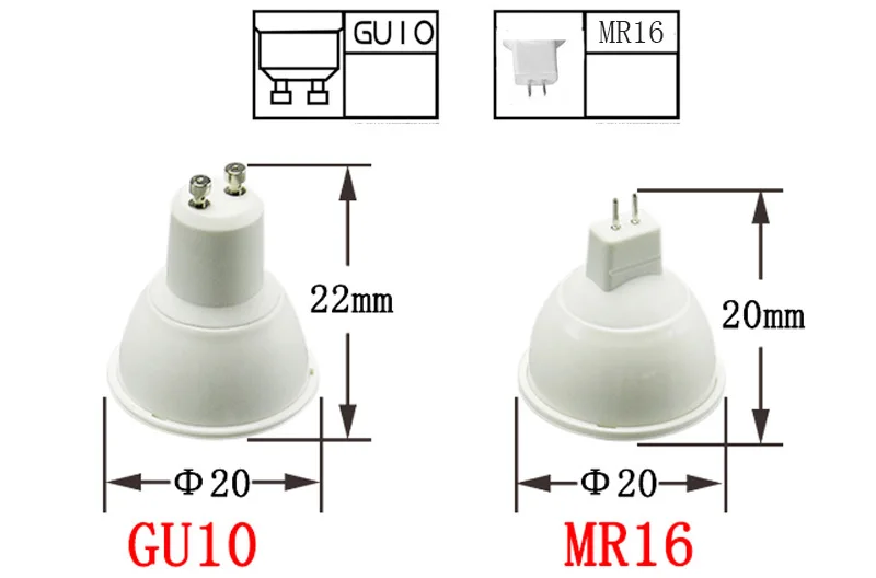 Светодиодный точечный светильник лампа MR16 GU10 E27 DC12V AC 110V 220V 6W Epistar чип теплый