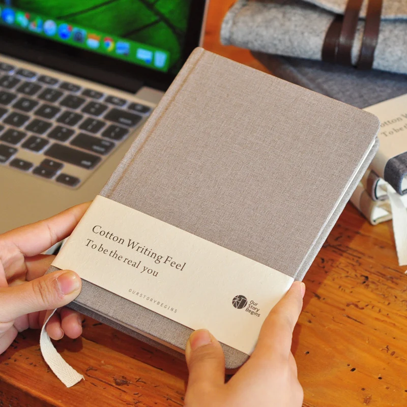 Cotton Times Series Inside Paper HardShell n04 1PCS A5 Blank Notebook | Канцтовары для офиса и дома