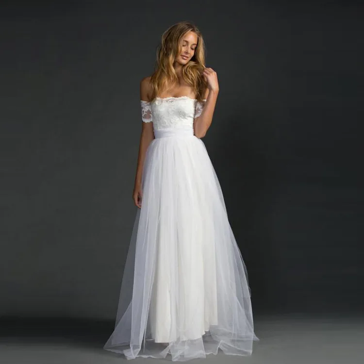 Новые Индивидуальные Высокая Талия Без Рукавов Кружево Slash платье Сексуальная