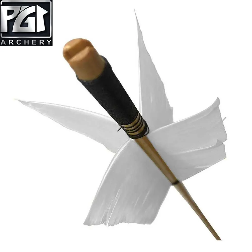 PG1ARCHERY стрельба из лука цель гриппа стрелы 12 шт традиционные деревянные 4 перья