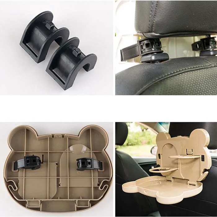 Автомобильный складной ПОДСТАКАННИК авто на заднее сиденье стол Напитки Еда