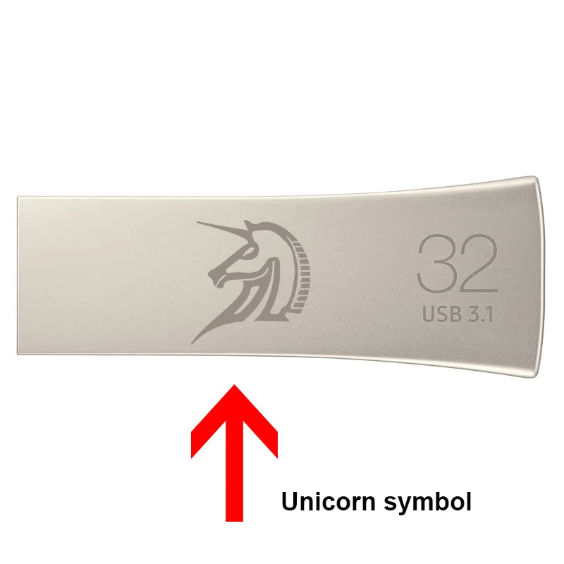 BE3-Unicorn SAMSUNG металлический Usb флеш-накопитель 32 Гб 3,1 Звездные войны usb Единорог Ankh крест символ Пи DIY флэш-накопитель с логотипом флэш-диск DJ Cle usb 3,0 - Цвет: BE3-Unicorn