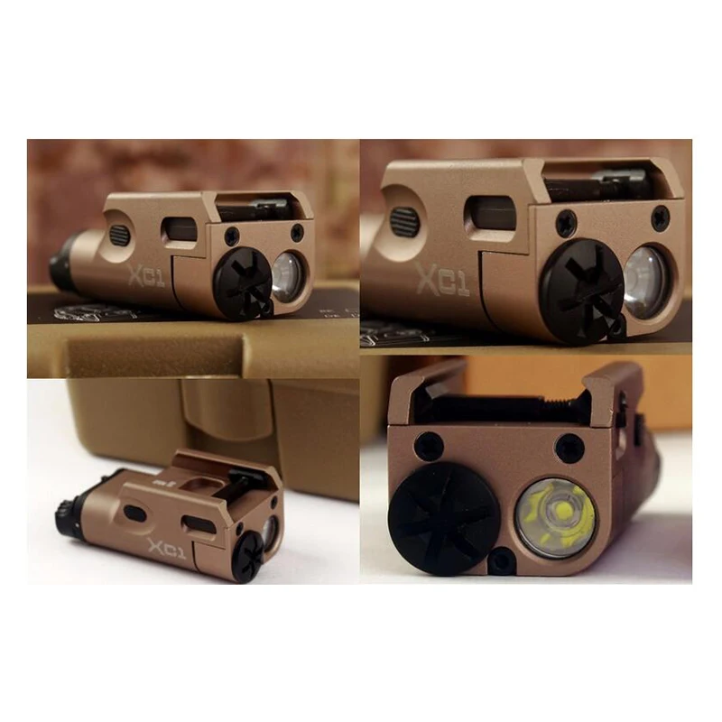 

Tactical Weapon Light Airsoft Military Hunting Flashlight For GLOCK SF XC1 Pistol MINI Light Gun LED 20mm Rail