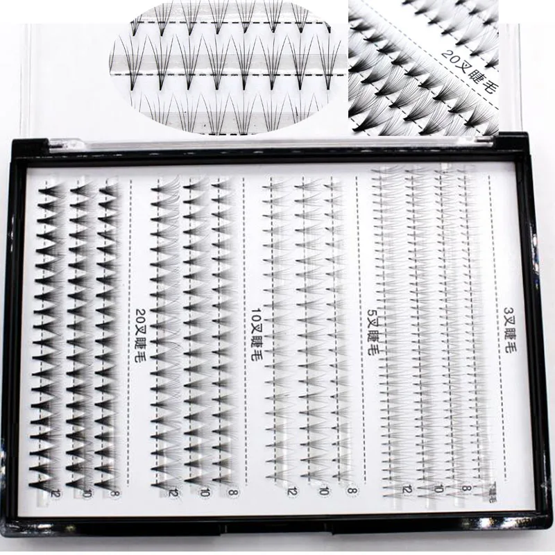 Новинка 2019 большие объемные ресницы mix 3D 5D 10D 20D готовые вееры для индивидуального