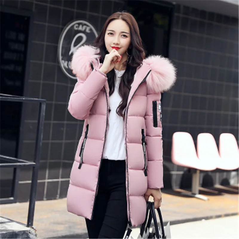 Новая женская зимняя куртка пальто пуховые хлопковые парки куртки с капюшоном и