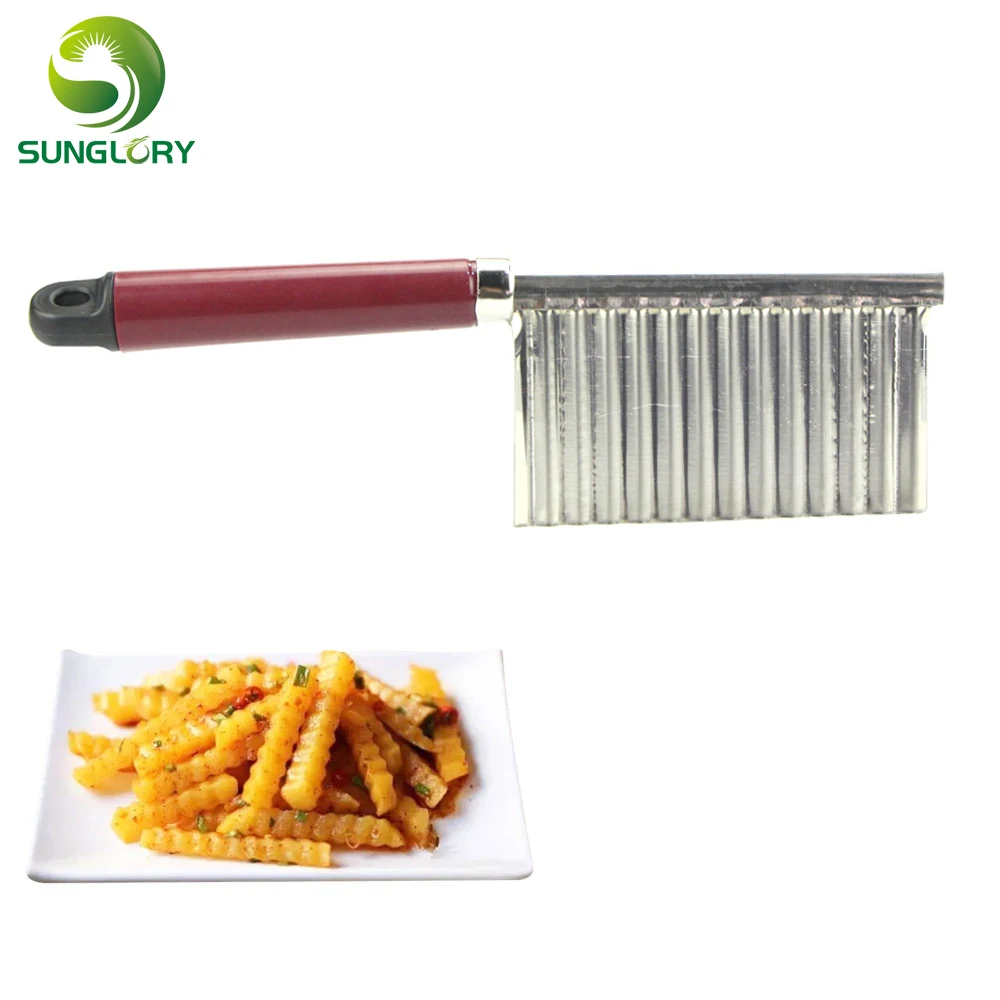 Резак для картофеля из нержавеющей стали|kitchen gadgets|potato cutterpotato slicer |