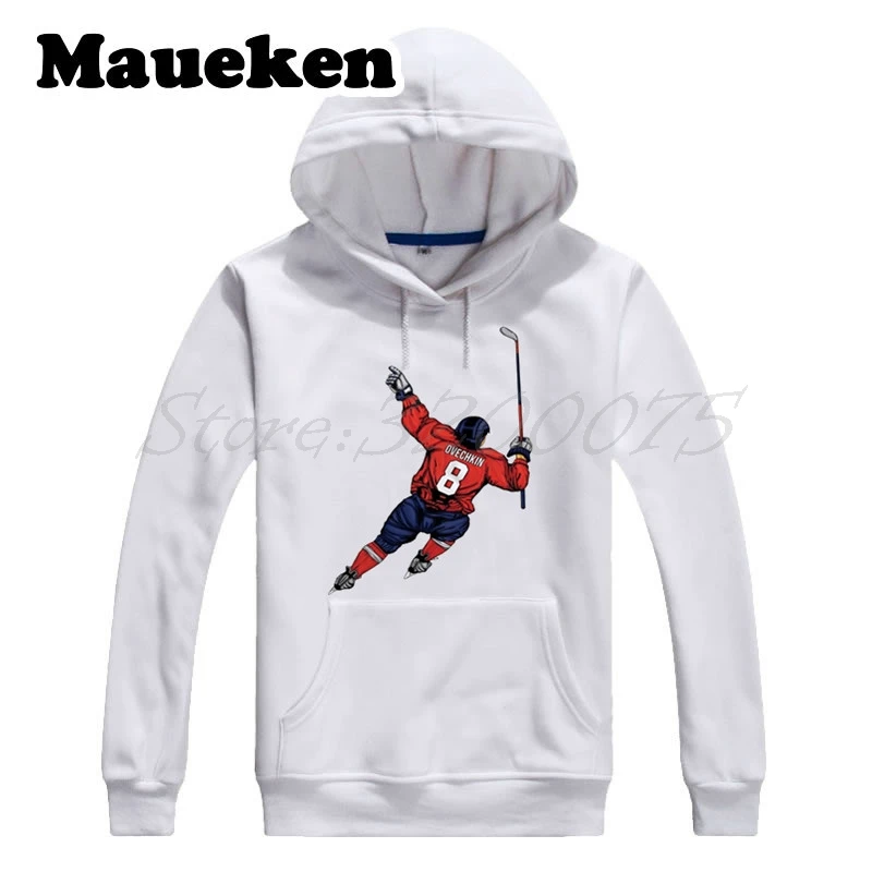 Мужские толстовки с капюшоном Alex Александер Овечкин 8 свитшоты Washington толстые на