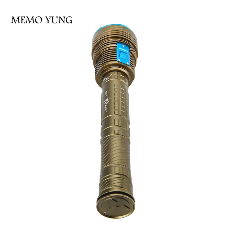 Мощный светодиодный фонарик для дайвинга подводный водонепроницаемый фонарь 100