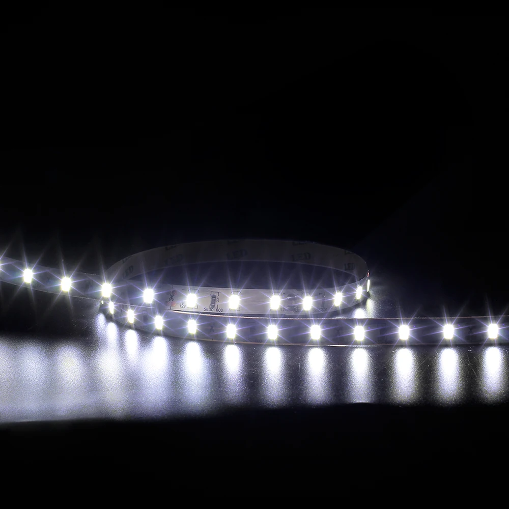 DC12V Светодиодная лента 5630 SMD 60 светодиодов/м 5 м/лот IP20 IP65 Гибкая полоса светодиодный светильник теплый белый