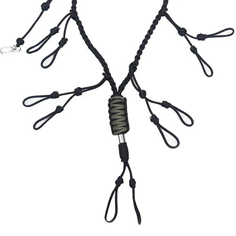 Утка игра вызов ремешок с 12 регулируемыми петлями держатель ручной Плетеный