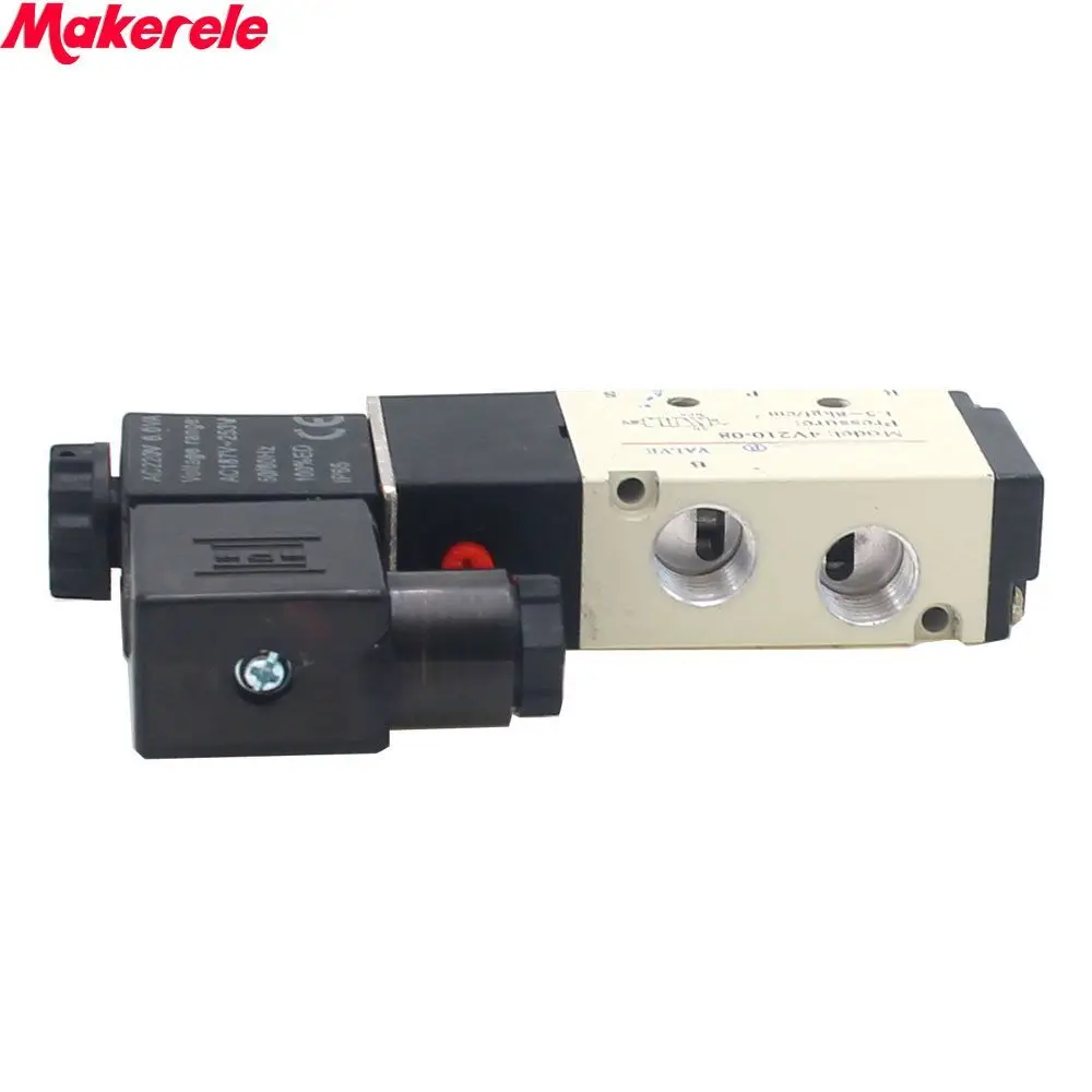1/4 &quot2 положения 5 портов AirTAC воздушный Соленоидный клапан 220VAC 4V210 08